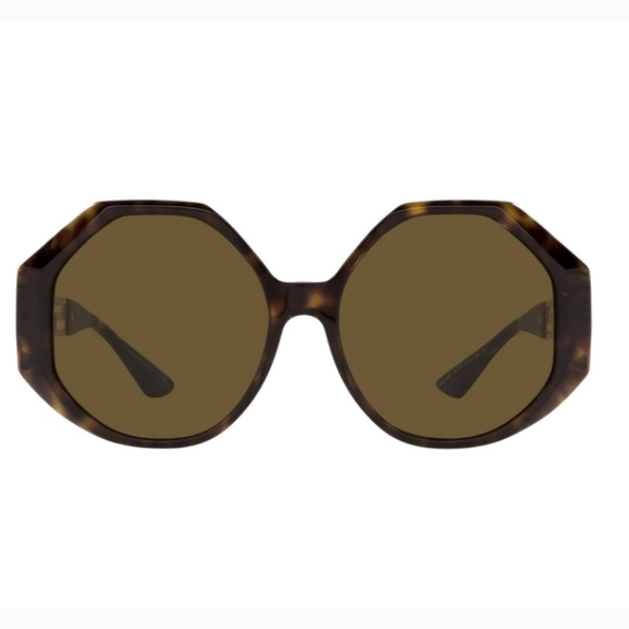 NEW VERSACE WOMEN'S SUNGLASSES VE4395 108/73 OVERSIZED HAVANA VE4395 BROWN - Picture 2 of 11